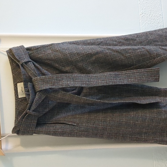 Wilfred Tie-Front Check Pants - Picture 4 of 6